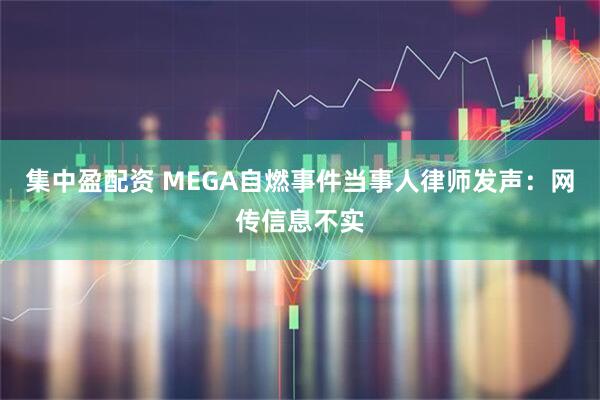 集中盈配资 MEGA自燃事件当事人律师发声：网传信息不实