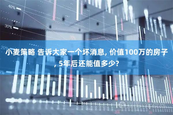 小麦策略 告诉大家一个坏消息, 价值100万的房子, 5年后还能值多少?